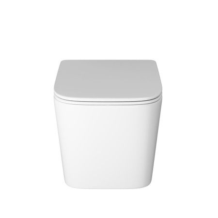 Унитаз подвесной Grossman Торнадо GR-4404SQ белый с сиденьем микролифт безободковый смыв торнадо