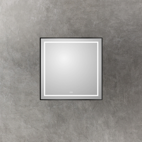 Зеркало BelBagno Kraft SPC-KRAFT-900-800-LED-TCH-WARM-NERO 90х80 - фото 3
