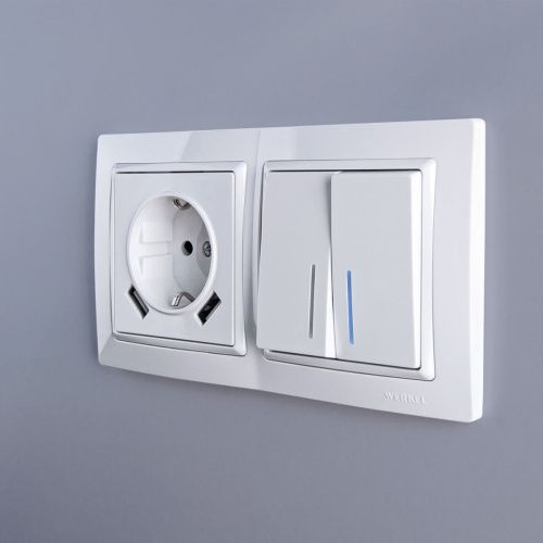 Рамка на 2 поста Werkel Snabb basic белый (Снабб басиц белый) 4690389161346 - фото 3