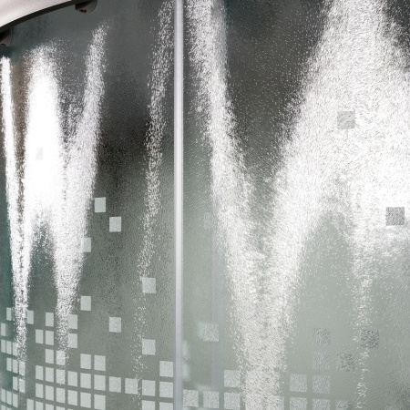 Душевая кабина AvaCan L910EL 100х100 четверть круга с крышей ориентация универсальная