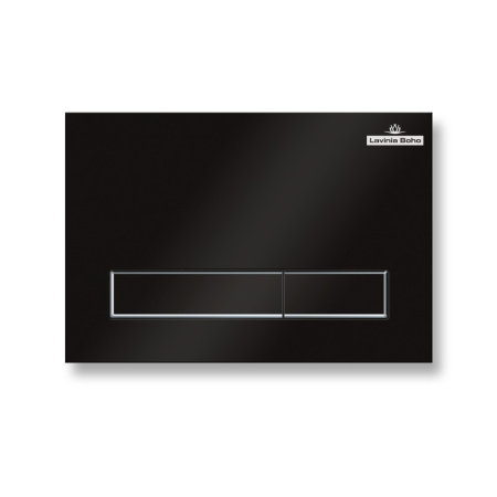 Клавиша смыва механическая Lavinia Boho RelFix 380501MB цвет черный матовый/хром