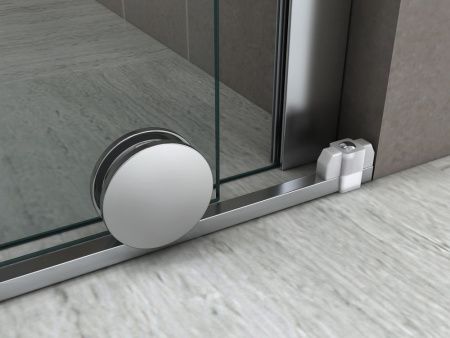 Душевая перегородка Abber Komfort AG09120 120х200 стекло прозрачное профиль хром