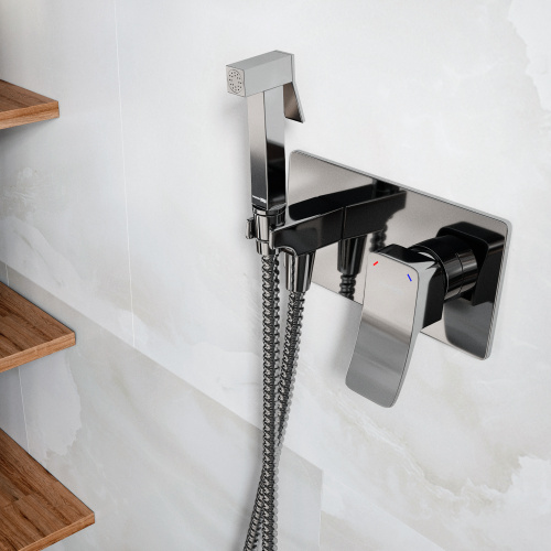 Гигиенический душ со смесителем WasserKRAFT Aller 1060 10638 хром - фото 3