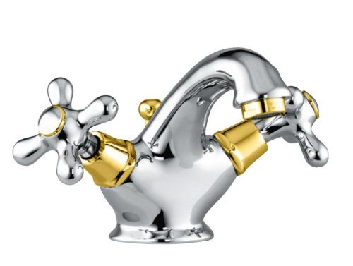 Смеситель Fiore 26CO0622 на раковину хром/золото - фото 2