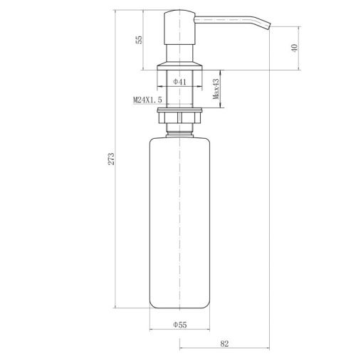 Дозатор для жидкого мыла Fashun A403-20A - фото 3