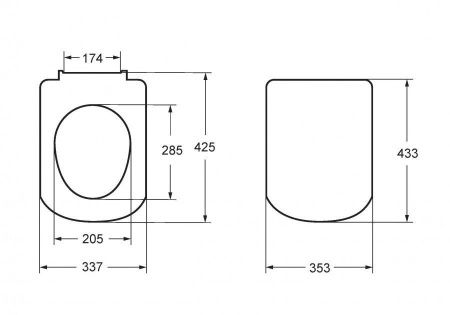 Крышка сиденье для унитаза Roca The gap 7801472001