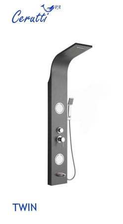 Душевая панель Cerutti SPA CT9986 настенная цвет хром