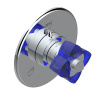Переключатель потоков THG Ptale de cristal bleu U6B-A02-48M2SB (внешняя часть)