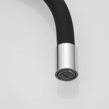 Смеситель для кухни Shevanik S443-3 на мойку черный