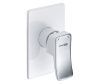 Смеситель для душа Wasserkraft Aller 1060 WHITE 10651W встраиваемый в стену белый/хром