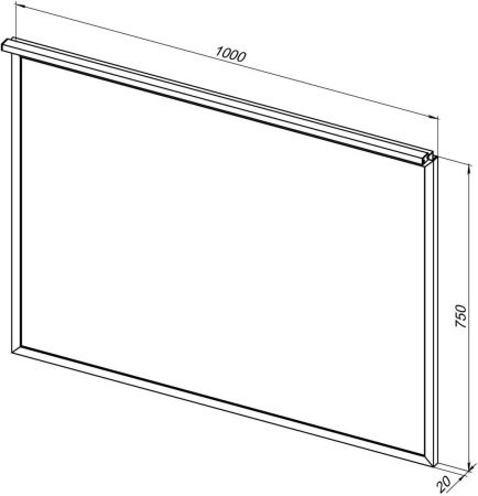 Зеркало с подсветкой Allen Brau Priority 1.31017.02 100х80 подвесное