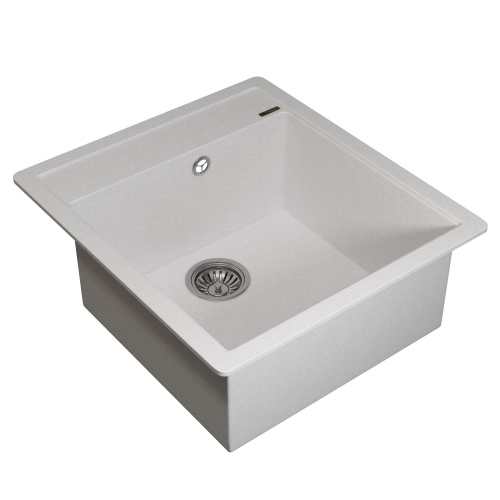 Кухонная мойка Uperwood Quartz Premium UPD-07 3910202124 46x51 цвет белый матовый - фото 2