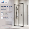 Душевой уголок RGW Passage (Пассаж) 060813200-14 100х100 стекло прозрачное профиль черный без поддона