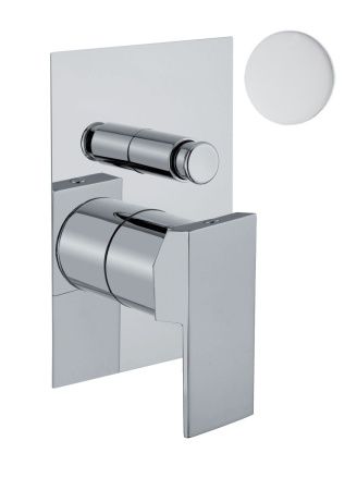 Смеситель для ванны и душа Fiore Kube 100BB7517 настенный белый