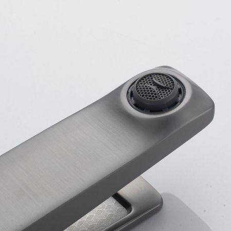 Смеситель Shevanik S4601T на раковину оружейная сталь
