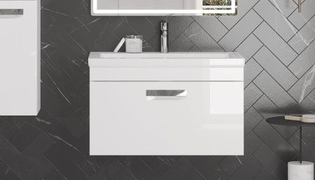 Тумба под раковину Velvex ESTEA tpEST.80.1Y.233 80х40 подвесная цвет белый