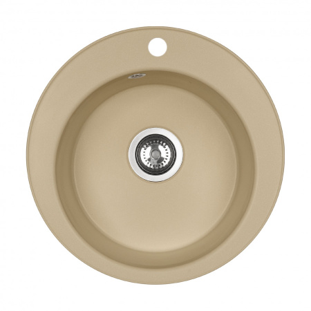 Кухонная мойка Aquaton Шелли 1A734732SS260 50х50 цвет бежевый