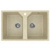 Кухонная мойка Practik PR-M-770-002 75х50 цвет бежевый поверхность глянцевая