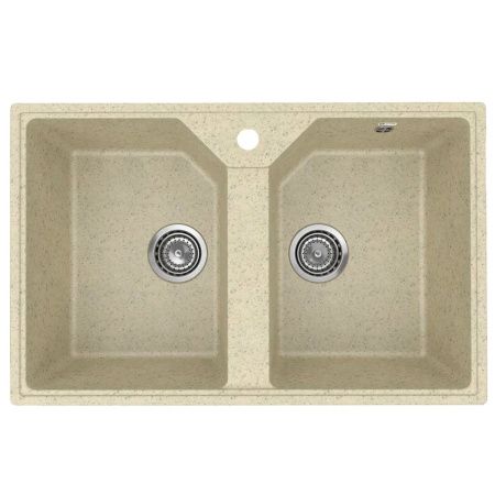Кухонная мойка Practik PR-M-770-002 75х50 цвет бежевый поверхность глянцевая