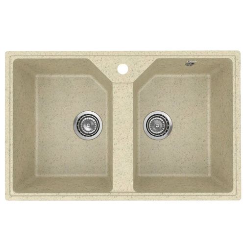 Кухонная мойка Practik PR-M-770-002 77х49 цвет бежевый поверхность глянцевая - фото 2