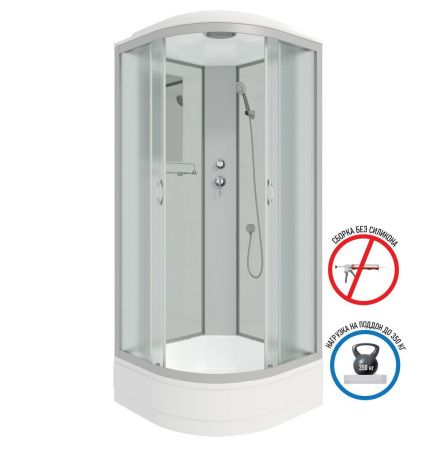 Душевая кабина Niagara Classic 33021424 100х100 четверть круга с крышей ориентация универсальная