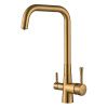 Смеситель для кухни Shevanik S528G на мойку золото