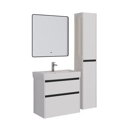 Зеркало LeMark Mioblack LM80ZM-black 80х80 подвесное