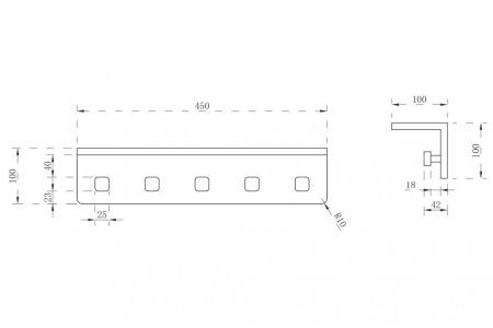 Крючок ABBER Stein AS1651MB черный матовый