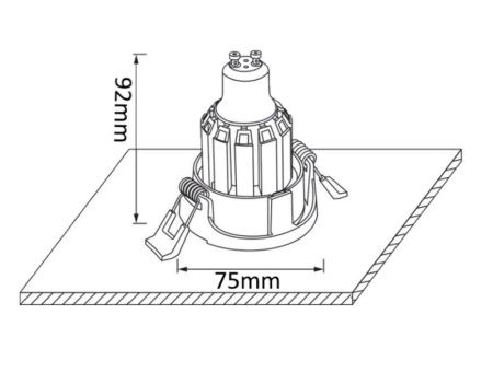 Светильник встраиваемый Crystal Lux CLT 004 CLT 004C1 WH