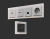 Рамка двухместная Ambrella Volt Platos (Платос) AF330402