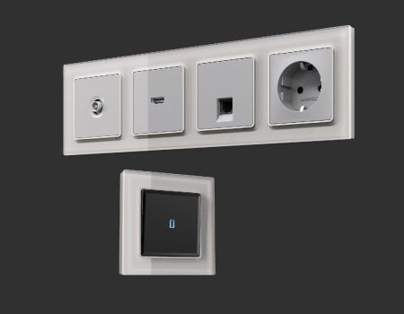 Рамка двухместная Ambrella Volt Platos (Платос) AF330402
