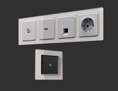 Рамка двухместная Ambrella Volt Platos (Платос) AF330402 - фото 3