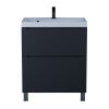 Тумба под раковину Uperwood Tanos 291120332 70х50 напольная цвет черный