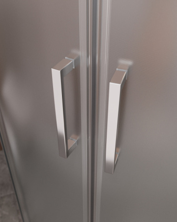 Душевой уголок Cezares MOLVENO MOLVENO-R-2-100-P-Cr 100х100 стекло рифленое профиль хром глянцевый без поддона