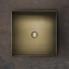 Раковина из нержавеющей стали Gessi Gessi316 54605#726 40х40 накладной цвет золото без отверстий под смеситель