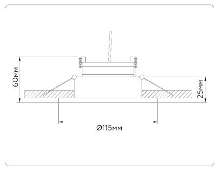 Светильник встраиваемый Ambrella Light GX Standard tech (ГКС Стандард тецх) TN52336