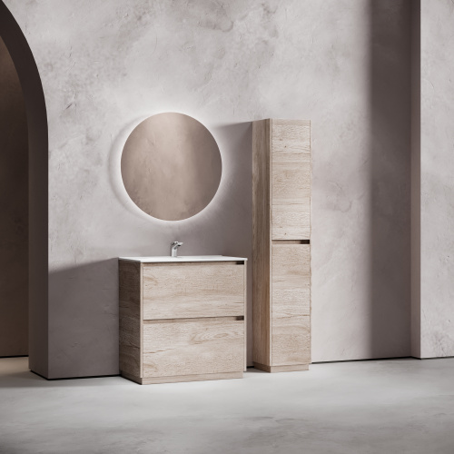 Тумба под раковину Sancos Libra Floor LB80FEG 79х45х84 напольная цвет дуб галифакс натуральный - фото 3