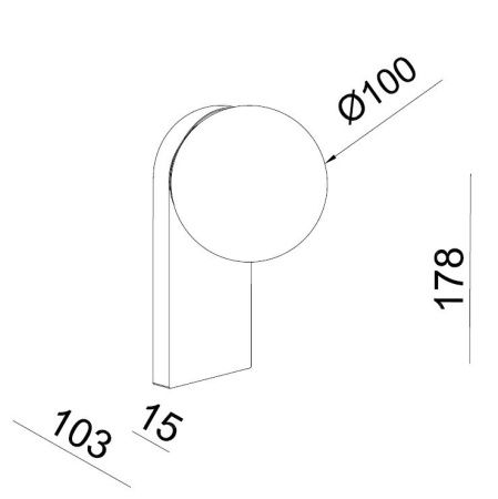 Светильник настенный Italline DE-317 gothic