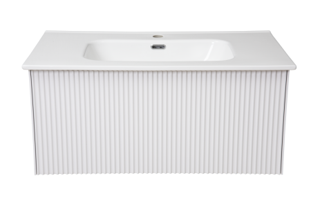 Раковина керамическая La Fenice Terra FNC-06-TER-80 80х50 накладная цвет белый 1 отверстие под смеситель