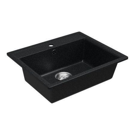 Кухонная мойка Maretti KT565-BL 55х50 цвет черный поверхность матовая