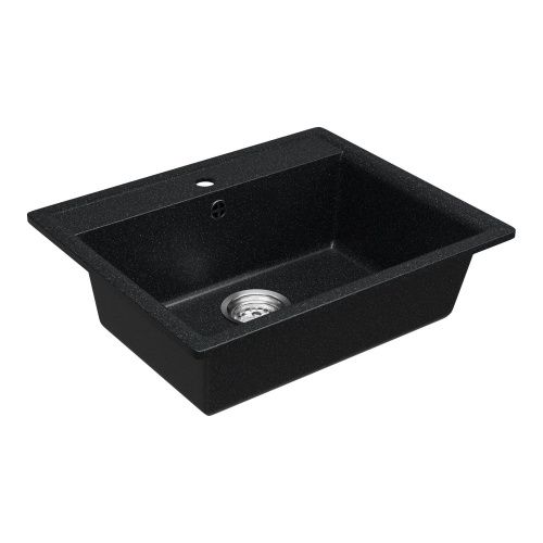 Кухонная мойка Maretti KT565-BL 57х50 цвет черный поверхность матовая - фото 4