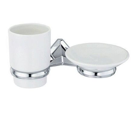 Стакан с мыльницей WasserKRAFT 1126C