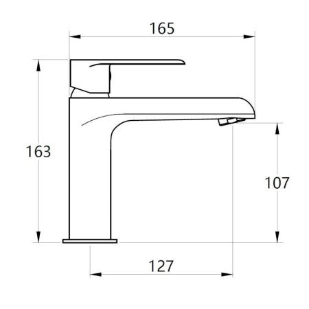 Смеситель Voda FY26 на раковину хром
