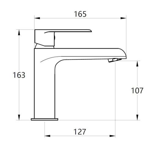 Смеситель Voda FY26 на раковину хром - фото 3