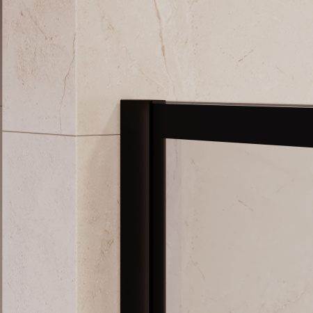 Душевая перегородка RGW Walk In 411011112-84 120х195 стекло с рисунком профиль черный