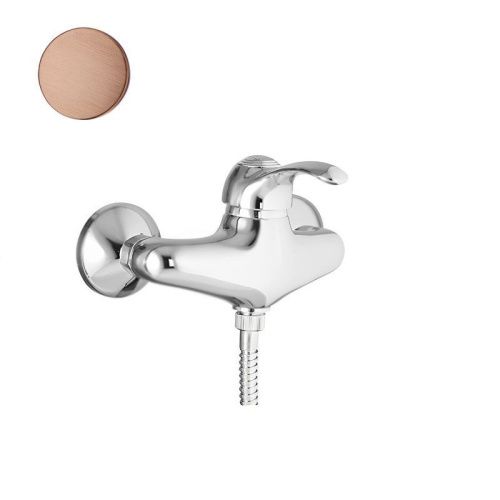 Смеситель для ванны и душа Webert Aurora AU870102060 настенный медь - фото 2