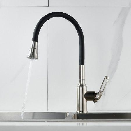 Смеситель для кухни Raffine F303L-3 на мойку сатин