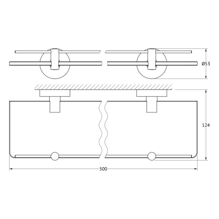 Полка в ванную комнату Artwelle Harmonie HAR 035