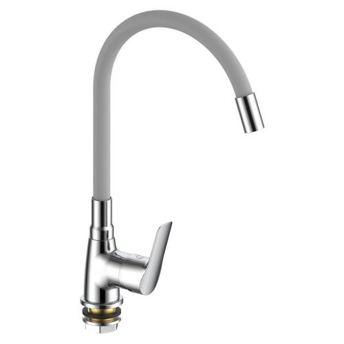 Смеситель для кухни Voda Spring SG519G на мойку хром/серый - фото 2