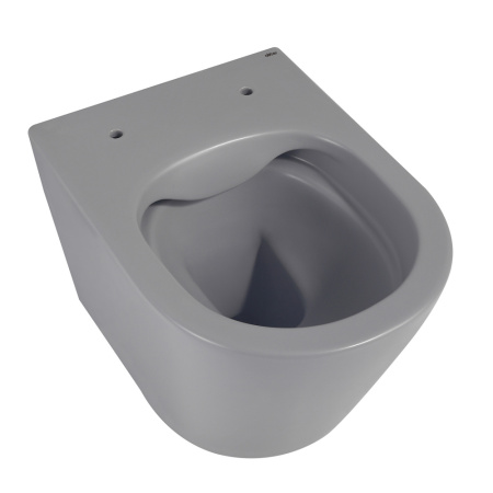 Унитаз подвесной Abber Bequem AC1102MG серый с сиденьем микролифт безободковый каскадный смыв